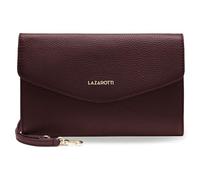 Lazarotti Bologna Pochette en cuir | Sac à bandoulière pour femme de taille moyenne 23 cm | Sac à main avec bandoulière amovible et réglable, bordeaux, Mittelgroße