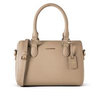 Lazarotti Bologna Sac à main pour femme en cuir véritable | Sac à main avec bandoulière amovible et réglable en longueur | Sac de bowling 26 cm, sable, Taille unique