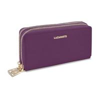 Lazarotti Bologna Leather Porte-monnaie Protection RFID Cuir 20 cm violet