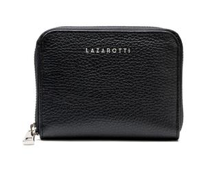 Lazarotti Milano Leather Porte-monnaie en cuir 13,5 cm noir