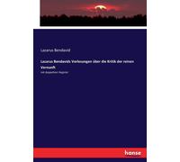 Lazarus Bendavids Vorlesungen Über Die Kritik Der Reinen Vernunft