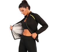 LAZAWG Vêtements de Sudation Fermetures éclair Suivre un Régime Longues Survêtement Sudation Fitness Gym