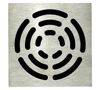 Lazer 230420 Grille carrée pour Siphon de Sol, Gris