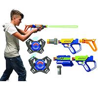 LAZER M.A.D - Laser Game - Advance Battle Ops - 2 Blasters 2 Cibles et accessoires - Coffret 2 joueurs - Jouet Effets Sonores et Lumineux