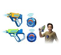 LAZER M.A.D - Laser Game - Battle Ops - Le Kit pour 2 Joueurs - 2 Blasters 2 Cibles Inclus - Coffret 2 Joueurs - Jouet avec Effets Sonores et Lumineux