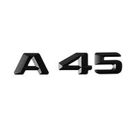 LAZIRO 3D ABS Brillant Noir Autocollant de Voiture arrière Coffre Insigne décalque A 45 4MATIC emblème Logo adapté for Mercedes A45 AMG W177 W176 Accessoires (Color : A45)