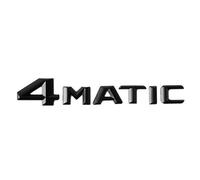 LAZIRO 3D ABS Brillant Noir Autocollant de Voiture arrière Coffre Insigne décalque A 45 4MATIC emblème Logo adapté for Mercedes A45 AMG W177 W176 Accessoires (Color : 4MATIC)