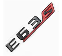 LAZIRO 3D ABS Chrome Coffre Arrière Badge Decal E43 E53 E63 S Emblème Logo Autocollant Fit for Mercedes Benz AMG W211 W212 W213 Accessoires De Voiture (Color : E63S Red)
