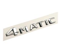 LAZIRO 3D ABS Chrome Lettres De Voiture Coffre Arrière Emblème Badge Autocollant C43 C180 C200 C220 C300 C350 Logo Fit for Mercedes W205 W204 Accessoires (Color : 4MATIC)