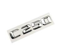LAZIRO 3D ABS Chrome Lettres De Voiture Coffre Arrière Emblème Badge Autocollant C43 C180 C200 C220 C300 C350 Logo Fit for Mercedes W205 W204 Accessoires (Color : C250)