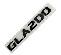 LAZIRO 3D ABS Chrome Noir Voiture Coffre Arrière Emblème Insigne GLA 200 260 Lettres Numéro Autocollant Fit for Mercedes X156 X164 H247 Accessoires (Color : GLA 200 Black)