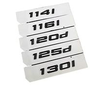 LAZIRO 3D ABS Noir Autocollant De Coffre De Voiture 114i 116i 118i 120i 123i 125i 130i 116d 118d 120d 125d 130d Emblème Logo Fit for BMW E87 F20 E81 E82 (Color : Glossy Black, Size : 120d)