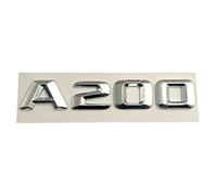 LAZIRO 3D Chrome Lettres for Voiture Emblème Insigne Autocollant Arrière Tronc Étoile Logo Fit for Mercedes Fit for Benz A200 W176 Classe A W177 Lettrage Accessoires (Color : Chrome, Size : A200)