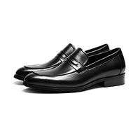 LAZIRO Chaussures en Cuir for Hommes en Cuir d'affaires Bureau Formel Mode D'été Pédale Chaussures for Hommes Chaussures De Mariage (Color : Nero, Size : 42 EU)