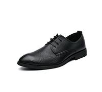 LAZIRO Chaussures en Cuir Noir Hommes d'affaires Vêtements De Cérémonie Style Britannique Affaires Chaussures en Cuir Décontractées Chaussures for Hommes (Color : Nero, Size : 41 EU)