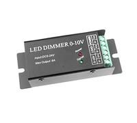 LAZIRO Dimmer à LED réglable de luminosité 5V 12V 24V 8A / Ch Le Signal de gradateur de Sortie 0-10V for Les LED lumières du variateur de lumière métallique