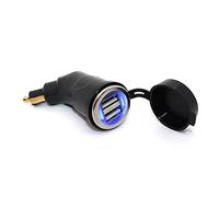 LAZIRO Dual réglable USB Adaptateur de Chargeur de Port d'interface adapté for BMW R1200GS R1200RT F800 GS F800GS F650GS F700GS F650 GS R 1200 RT ADV