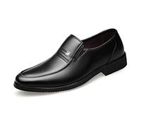 LAZIRO Printemps Hommes d'affaires Chaussures en Cuir Grande Taille Chaussures for Hommes Formelles Chaussures en Cuir Véritable Décontracté Chaussures Simples Semelle Souple (Color : Nero, Size : 4