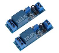 Lazmin 2 Pcs 5 V Module de Relais du Temps, Module De Commutateur De Retard De Temporisateur De Cycle Réglable avec Interrupteur De Commande De Minuterie 0-10 Second Délai