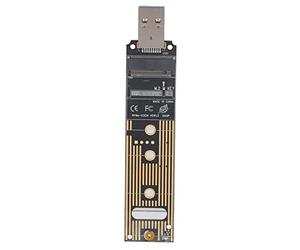 Lazmin Adaptateur SSD M.2 NVME vers USB 3.1, Lecteur de Carte M.2 NGFF NVME vers USB Puce de Pont USB 3.1 Gen 2 avec 10 Gbps Haute Performance