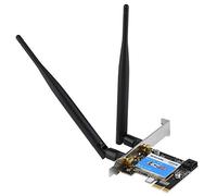 Lazmin Carte réseau PCIE, 433 Mbits/s Carte réseau PCIE ou 2.4G / 5G bibande + Bluetooth 4.0 Carte réseau, Compatible avec Les Ordinateurs de Bureau dotés des systèmes
