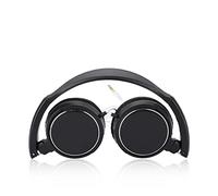 Lazmin Casque sur loreille, Casque Compact avec Fil Pliable, Casque stéréo pour Musique avec Casque stéréo, Carte TF, Recherche Automatique FM, Fonction de Commutation du Son EQ
