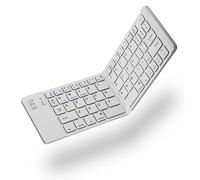 Lazmin Clavier Bluetooth Pliable Portable, Clavier sans Fil Pliable Magnétique Ultra Mince pour Android iOS