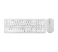Lazmin Ensemble Clavier Optique sans Fil 2,4 G et Souris Optique, Ensemble de Souris pour Clavier de Jeu à 108 Touches pour 7/8/10/XP/Vosta et Versions ultérieures(Blanc)