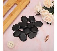 Lazmin Hot Stones Lot de 12 pierres de basalte naturelles pour massage énergétique, spa, massage des pieds, outil de soins de santé
