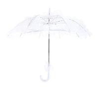 Lazmin Parapluie coton dentelle de mariée parapluie, dame femmes dentelle parapluie décoration de fête de mariage photographie utiliser(blanc)