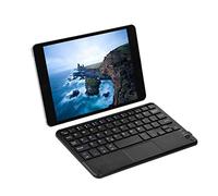 Lazmin Ultra-Mince Bluetooth Clavier, Mini Portable Bluetooth3.0 Clavier sans Fil avec Pavé Tactile, Compatible avec Le Système Android/, pour PC/Tablette/Ordinateur/Téléphone Intelligent