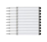 Lazmin112 10 Styles Stylos, Stylos à Bille en Métal à écran Tactile Capacitif 2 en 1, Utilisés pour Le Dessin d'Écriture de Téléphone Intelligent et de Tablette (White)