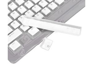 Lazmin112 108 Pcs Custom Keycaps, Double Layer Two Color Light Transmission Keycap, Adoptez la Disposition des Touches Hautes et Basses, Convient pour Le Clavier mécanique 61 87 104 108 Touches Blanc