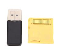 Lazmin112 2025 Card Mémoire des Jeux Vidéo R4, Puce ASIC Construite, Carte Flash avec Lecteur, pour NDS, NDSL, NDSI, NDSI XL, 2DS, 3DS, 3DS XL, Nouveau 3DS, Nouveau 3DS XL, 2DS XL (Gold)
