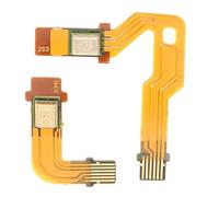 Lazmin112 2pcs Câbles Flexibles de Microphone, Poignère de Remplacement Câble de Ruban de Microphone Interieur Haut-parleur L R C de Connex