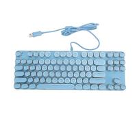 Lazmin112 87 clé RVB Roundlit Round Hat USB Blue Switch Mécanique Gaming Clavier avec Un Mode D'aire et Une Conception de Résistance à l'eau, pour Les Affaires et L'utilisation à Domicile