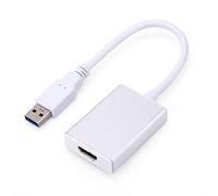 Lazmin112 Adaptateur de Câble Convertisseur 1080P pour PC - Entrée USB 3.0, Sortie 1.3b, Prend en Charge Les Fonctions de Mise en Miroir/d'extension D'affichage