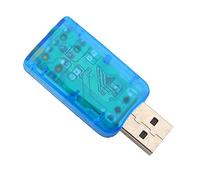 Lazmin112 Adaptateur de Son Stéréo Externe USB 2.0 pour Haut-Parleur Externe Virtuel Virtuel Haut-Parleur 3D à 5.1 Canaux Plug-and-Play sans Pilote Nécessaire.