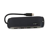 Lazmin112 Adaptateur de Station d'accueil USB C Multifonction 8 en 1 avec écran 4K pour Le Travail et Le Divertissement dans Un Design Compact (Bleu Marine)