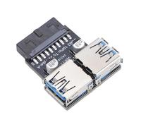 Lazmin112 Adaptateur IDC19P/20P vers USB A, Dongle de Connexion de Transfert Efficace Perte pour Les Paramètres Privés et Professionnels