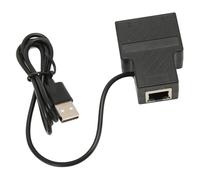 Lazmin112 Adaptateur Répartiteur Ethernet 1 vers 2, 100 Mbps Plug and Play, Connecteur Réseau LAN RJ45, Compatible avec Cat5 5e 6 7 8, pour Connecter Deux Appareils Simultanément