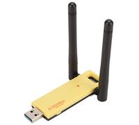 Lazmin112 Adaptateur sans Fil USB WiFi pour PC, 2,4 GHz 5 GHz Double Bande, Interface USB 3.0, 2 Antennes à Gain élevé 3 DBi, pour Ordinateur Portable de Bureau, pour Win XP Vista 7 8 8.1 10
