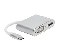 Lazmin112 Adaptateur USB vers VGA, Convertisseur 4K D'interface Multimédia de Type C vers Haute Définition, Plug and Play, Convient pour Le Bureau, la Conférence, Le Divertissement Home