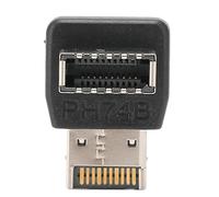 Lazmin112 Adaptateur USB3.1 Performance de la Haute Type E, Coude de Direction à 90 Degrés, Installation Stable et Facile, Compact avec Metriaau Abbs (PH74B)