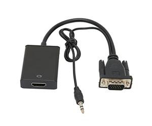 Lazmin112 Adaptateur VGA vers, 1080P à 60Hz VGA vers Convertisseur D'interface Multimédia Haute Définition, Adaptateur Ordinateur vers TV, Plug and Play