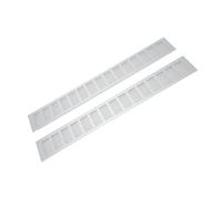Lazmin112 Ajustement à Air Rectangle d'installation Facile pour la Plaque de Calandre de Ventilation pour Placard de Chaussures d'armoire, Alliage en Aluminium Premium, 2 Pcs (80 * 600 mm)