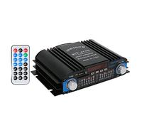 Lazmin112 Amplificateur de Voiture Bluetooth 12V, Amplificateur de Puissance avec Télécommande pour Une Expérience Sonore Ultime dans Les Véhicules