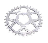 Lazmin112 Anneaux de Chaîne de Vélos, Motif Roue à Haute Résistance Réduit Le Port de Dents Négatives Positives pour Les Systèmes de Transmission (Silver)