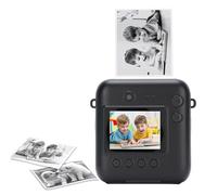 Lazmin112 Appareil Photo à Instantanée, Haute Résolution 48 MP avec écran 2,4 Pouces et Zoom Numérique 16X, Photo Instantanée en Noir et Blanc en 1 Seconde, pour la Photographie Selfie