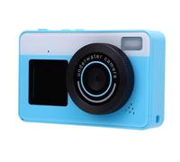 Lazmin112 Appareil Photo Numérique 4K, 48 MP, 18x Zoom, Étanche Ip68 Jusqu, Double Écran HD, 30fps Enregistrement Vidéo, Appareil Photo De Voyage, pour Vlogueurs, Adolescents (Bleu)